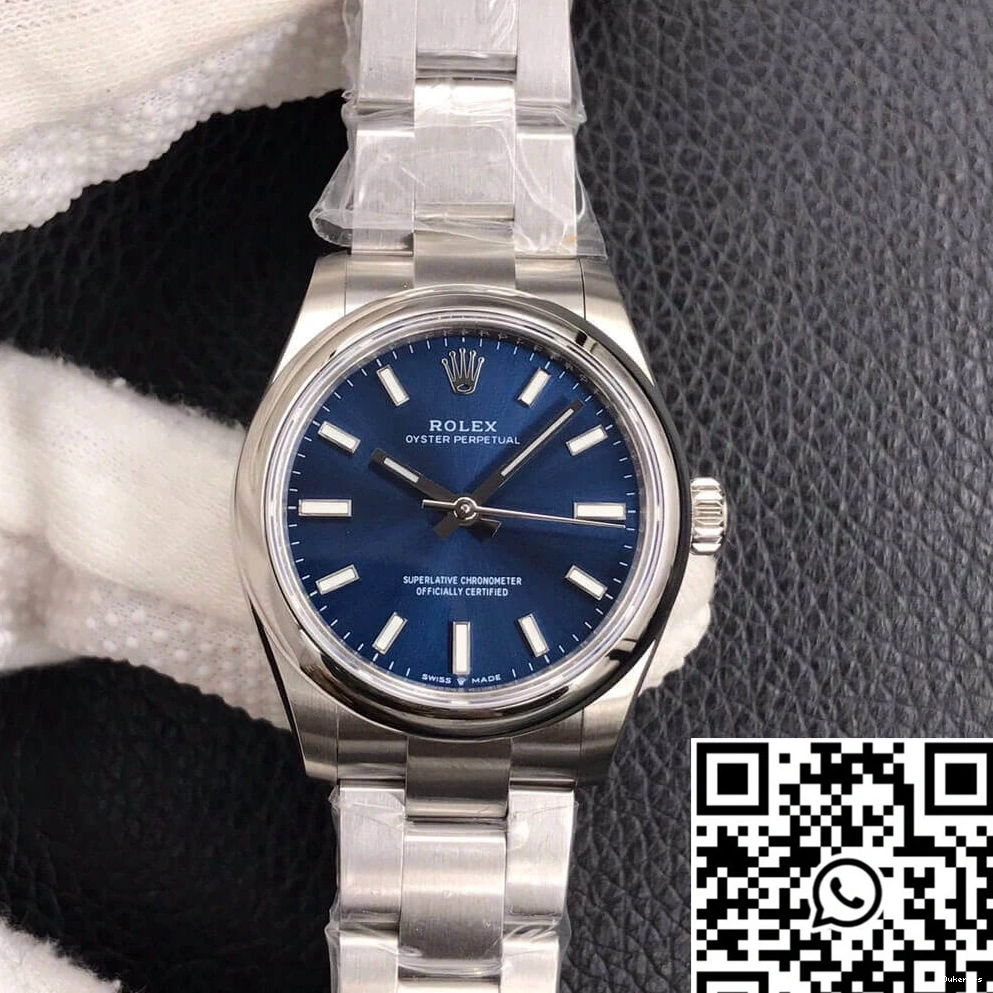Blue M277200-0003 Rolex Oyster EW Perpetual 31MM Factory Dial 0408